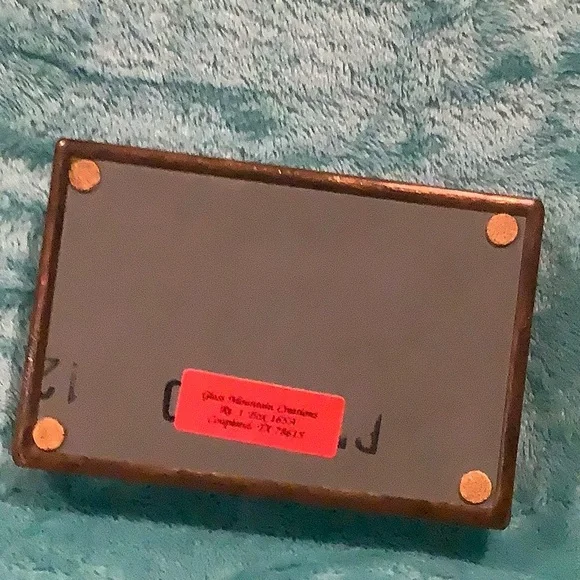 Stained Glass Jewelry Trinket Box Handcrafted NWT 6”x4”x1.75”. Art - Picture 13 of 16